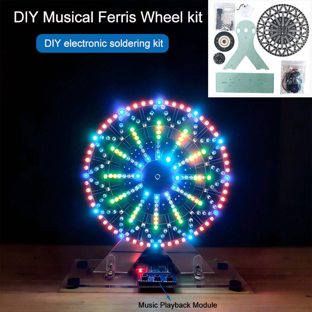 Diy Electronics Audio - Diy electronic kits LED-Lit Musical Ferris
