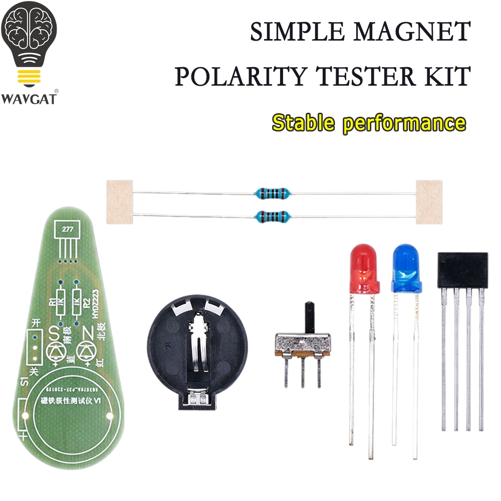 Diy Electronics Test Equipment - DIY Magnet Polarity Tester Unassembled Kit