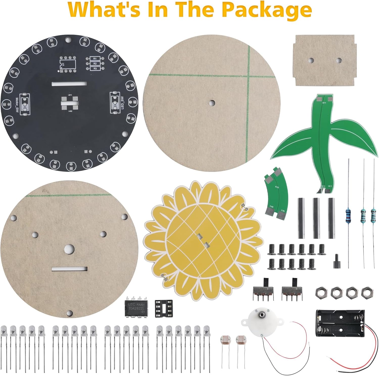 Light Chasing Sunflower Solder - Diy Electronics For Adults 评论和价格