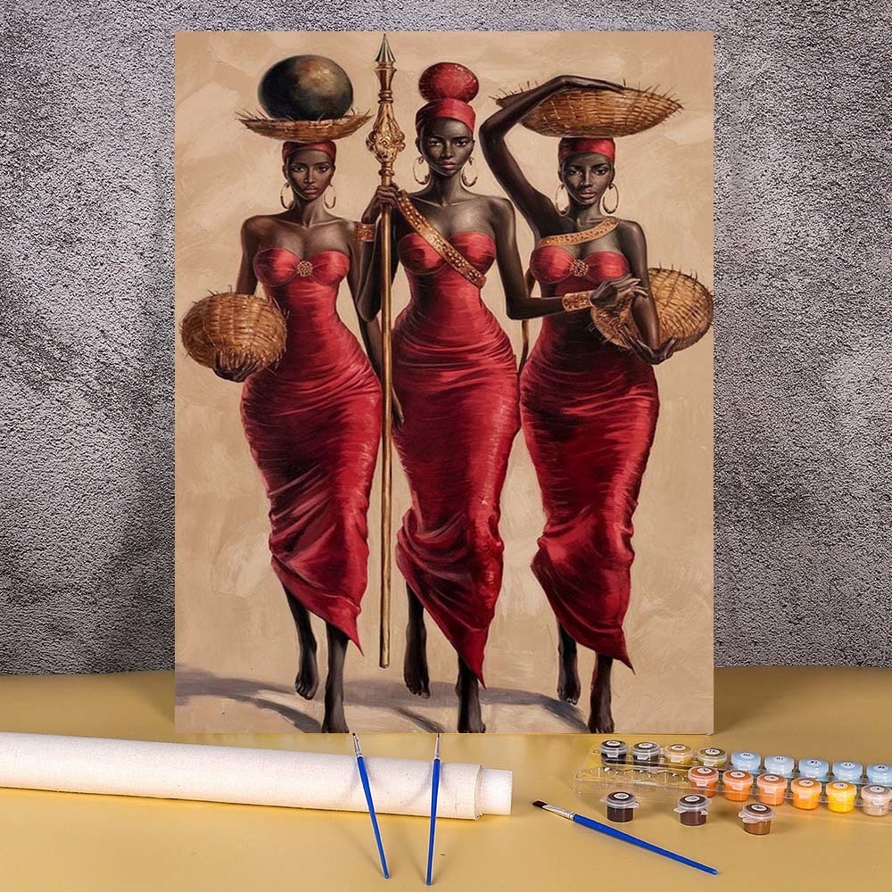 African Woman Paint By Numbers - Diy Elektronik 评论和价格