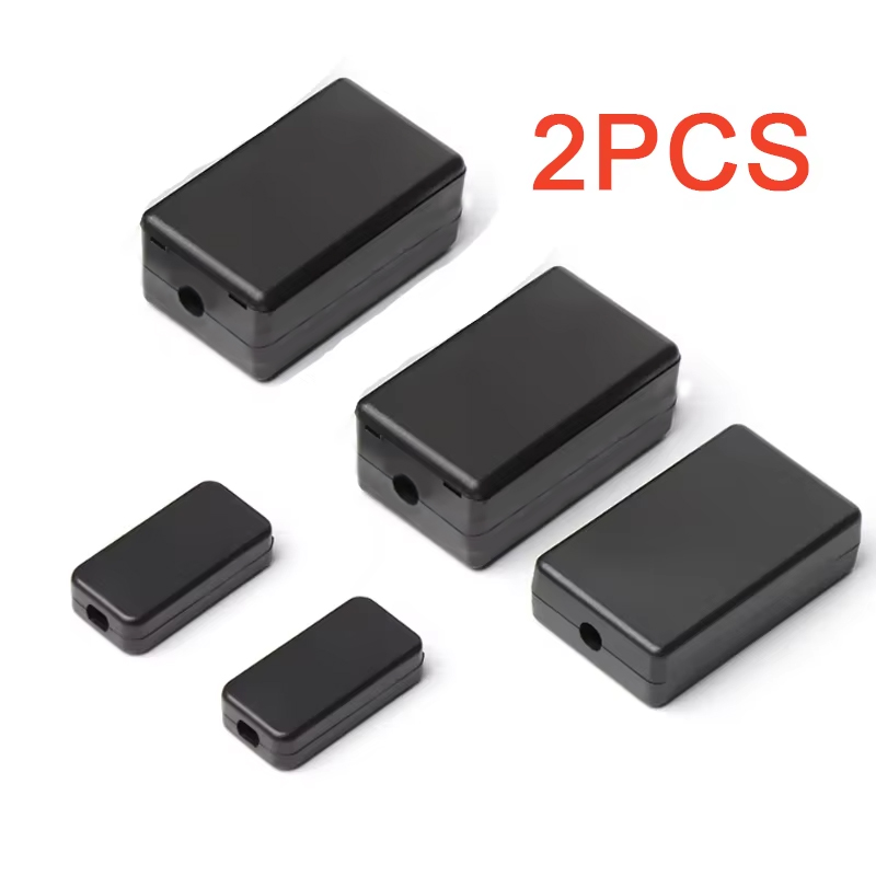 2PCS Plastic Waterproof Black  - Diy Waterproof Electronics 评论和价格