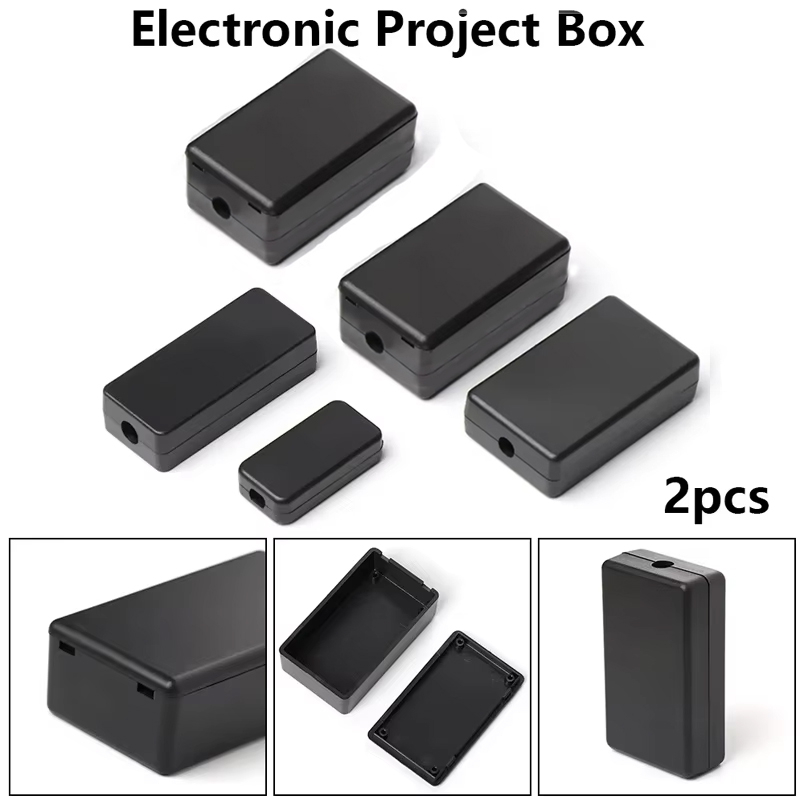 2PCS Plastic Waterproof Black  - Diy Waterproof Electronics 评论和价格