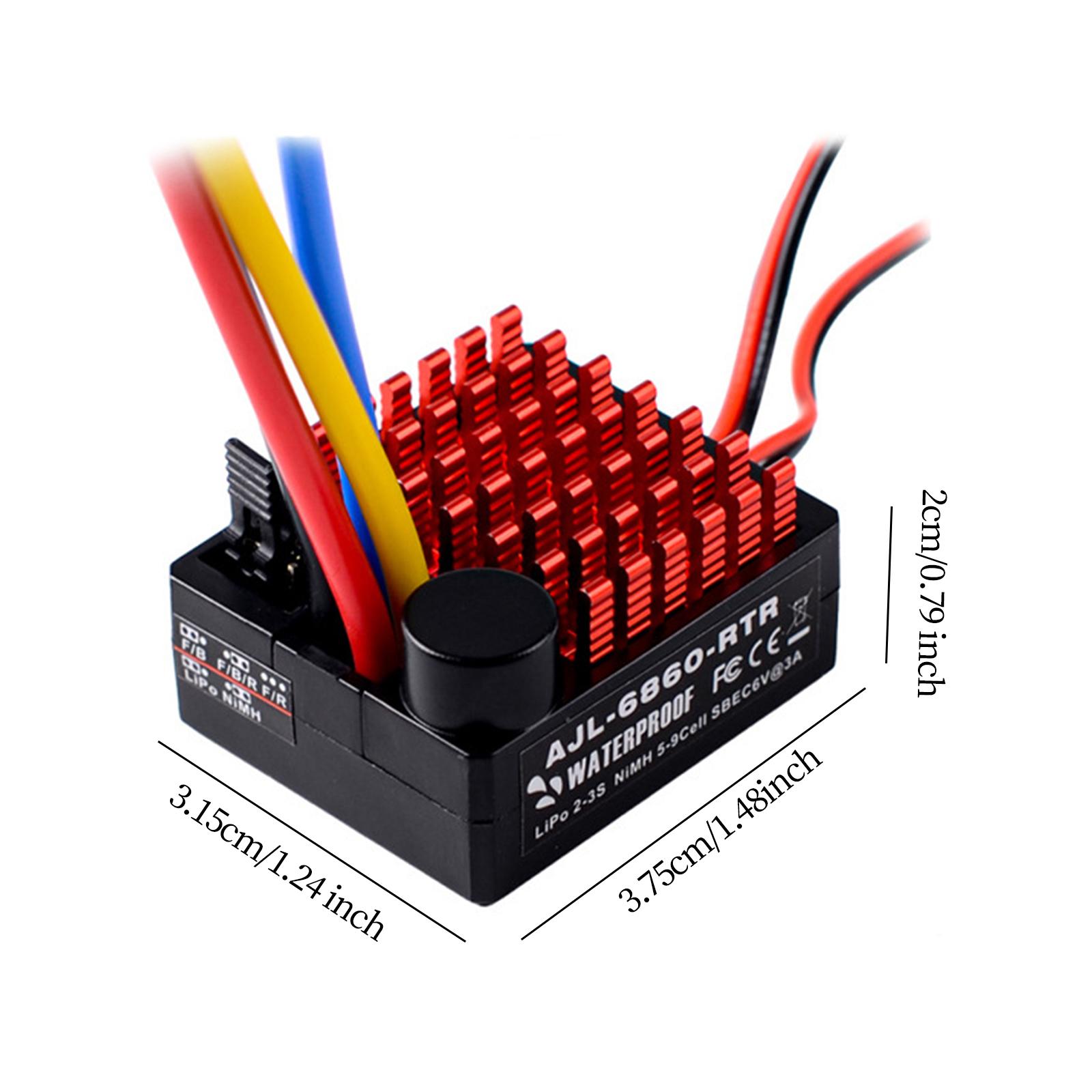 60A Brushed Electronic Speed C - Diy Boat Electronics 评论和价格