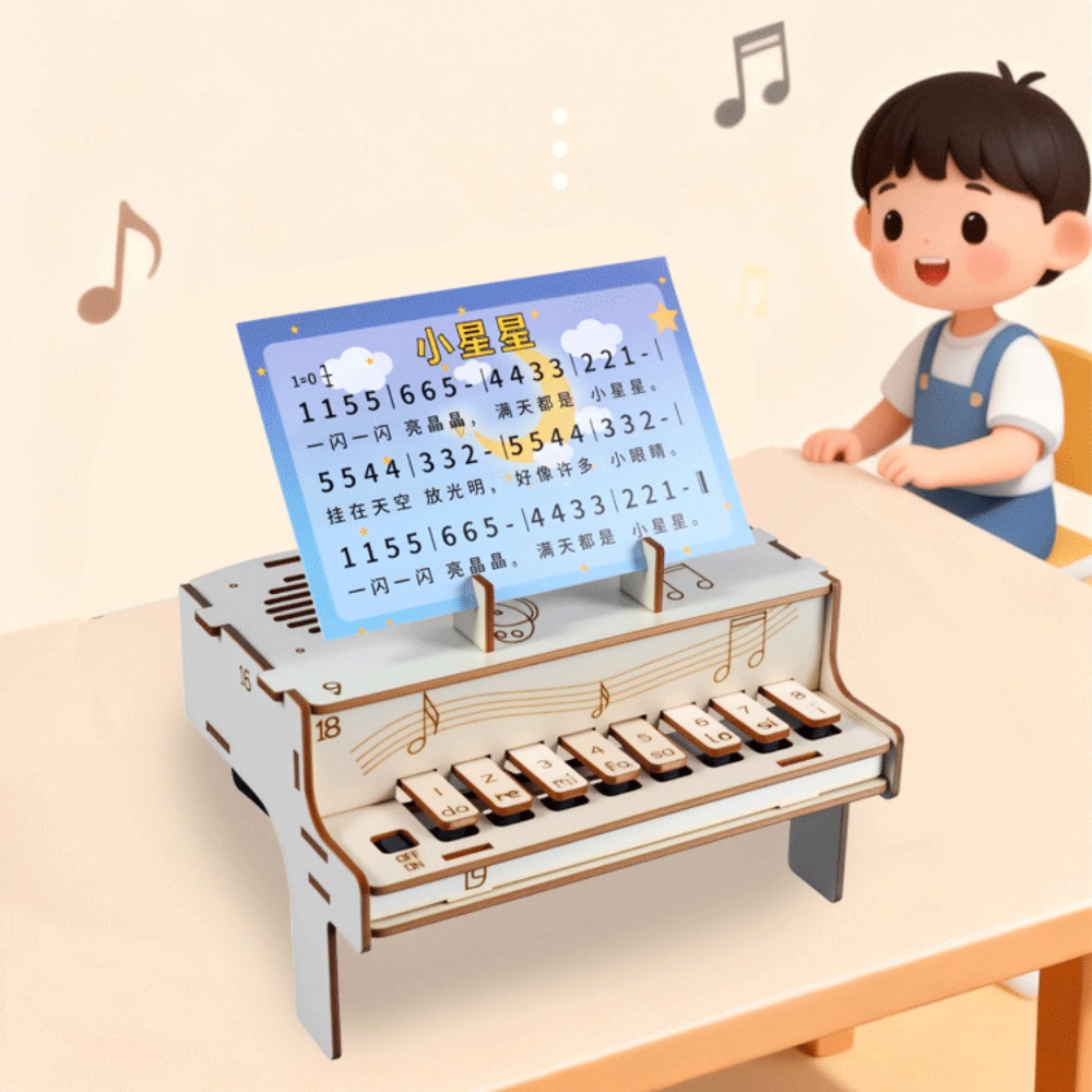DIY Wooden Electronic Piano Mo - Diy Electronics For Adults 评论和价格