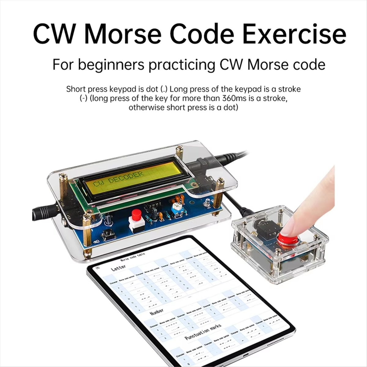 HDL DC9V CW Morse Code Decoder - Diy Electronics Audio 评论和价格