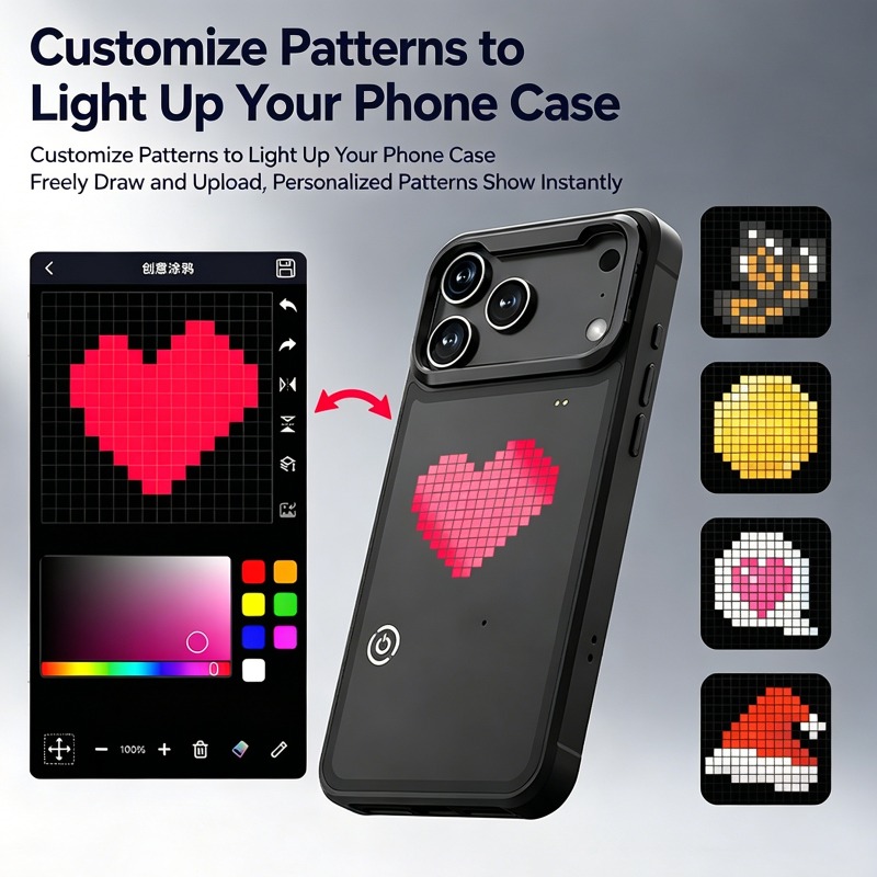 DIY LED Pixel Phone Case Anima - Diy Electronics Tpu 评论和价格