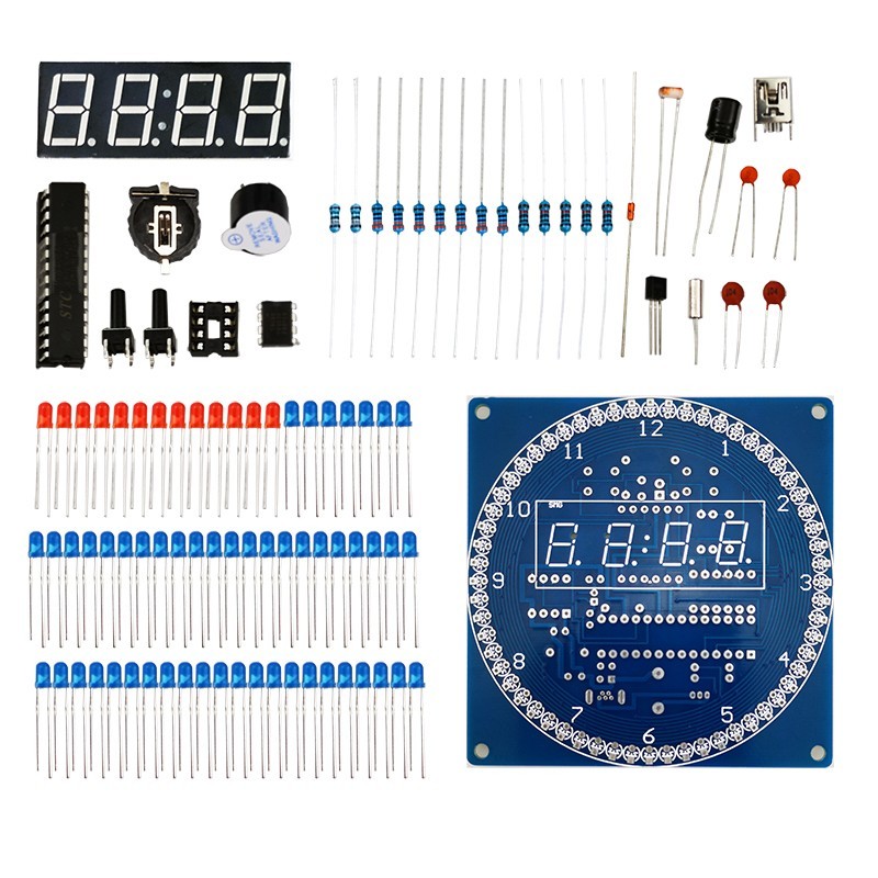 LED Light-Controlled Clock DIY - Diy Electronics For Adults 评论和价格